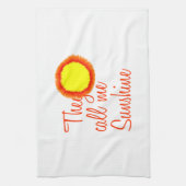 Ze noemen me Sunshine Theedoek (Verticaal)