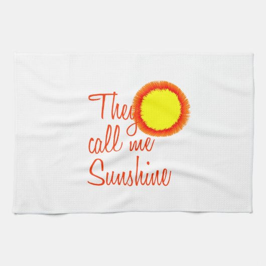 Ze noemen me Sunshine Theedoek (Horizontaal)