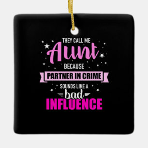 Ze noemen me tante keramisch ornament