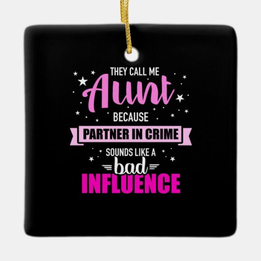 Ze noemen me tante keramisch ornament (Voorkant)