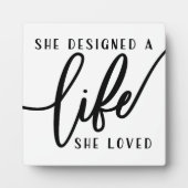 Ze ontwierp een leven dat ze graag Kantoor tekende Fotoplaat (Voorkant)