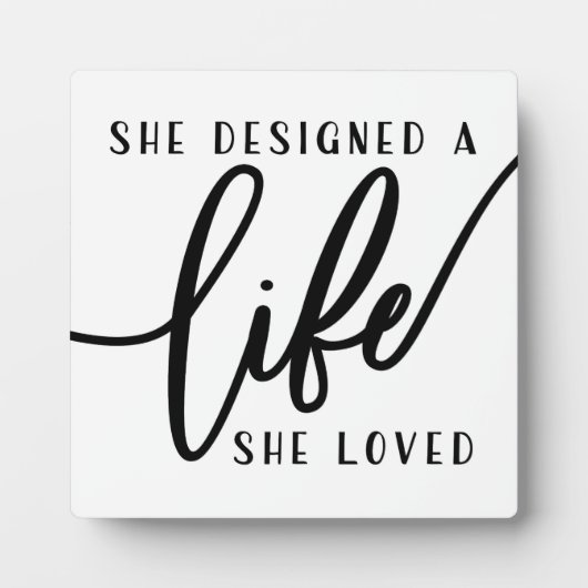 Ze ontwierp een leven dat ze graag Kantoor tekende Fotoplaat (Voorkant)