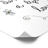 Ze ontwierp een leven waar ze van hield - Motivati Poster (Hoek)