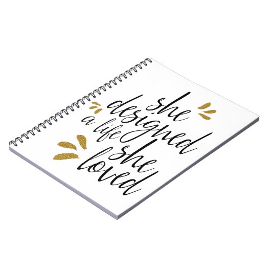 "Ze ontwierp een leven waar ze van hield" tijdschr Notitieboek (Linkerzijde)