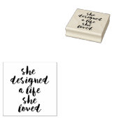 Ze ontwierp haar geliefde leven rubberstempel (Gestempeld)