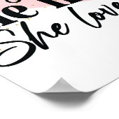 Ze ontwierp het leven dat ze van Inspirerend hield Poster (Hoek)