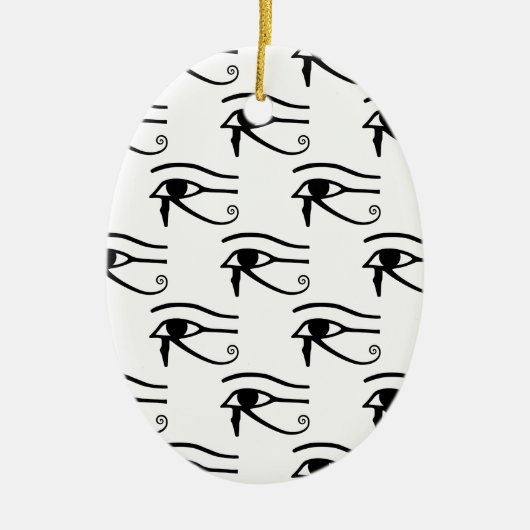 Ze oogsten het paardenpatroon keramisch ornament (Voorkant)