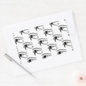 Ze oogsten het paardenpatroon rechthoekige sticker (Envelop)