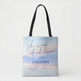 Ze op Cloud Nine Pastel Waterverf Vrijgezellenfees Tote Bag