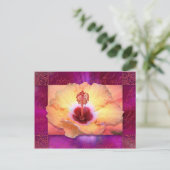 Ze opent haar mond met wijsheid briefkaart (Staand voorkant)