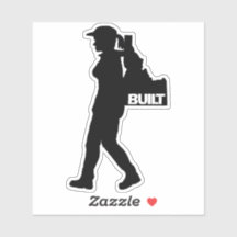 Ze pakt Idaho Vinyl Decal uit.