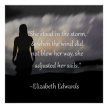 Ze pakte haar Inspirerend Sq Poster aan