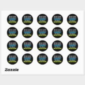 Ze Persisted Elizabeth Warren Ronde Sticker (Vel)