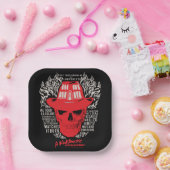 Ze probeerden me te verbranden papieren bordje (Feest)