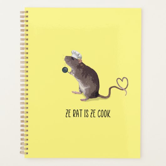 Ze Rat is Ze Cook - Ratatouille geïnspireerd Planner (Voorkant)