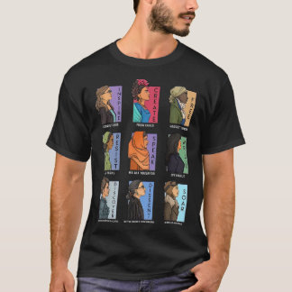 Ze regeert echte vrouwelijke feministische vrouwen t-shirt