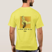 Ze reguleert met een ijzeren vuist! t-shirt (Achterkant)