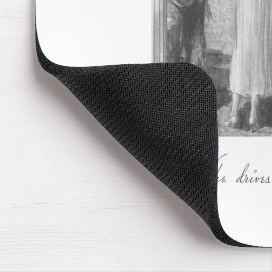 Ze rijdt een Duesenberg Muismat (Hoek)