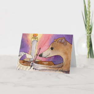 Ze schreef graag vroeg haar lijst met Xmas. Feestdagen Kaart