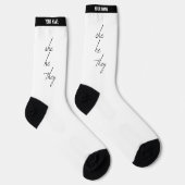 Ze schreef het script voor haar sokken (Rechts)