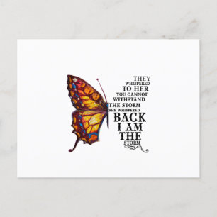 Ze schreeuwden haar dat je het Storm niet kan weer Feestdagenkaart