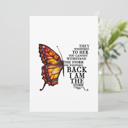 Ze schreeuwden haar dat je het Storm niet kan weer Kaart (Staand voorkant)