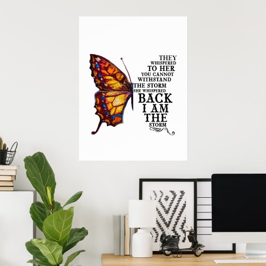 Ze schreeuwden haar dat je het Storm niet kan weer Poster (Thuiskantoor)