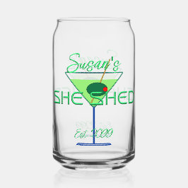 Ze schuurt pub bier kan bril drinkware blikvorm glas