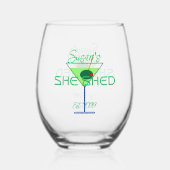 Ze Shed Fun Martini Drinkware Wijnglas Zonder Voet (Voorkant)