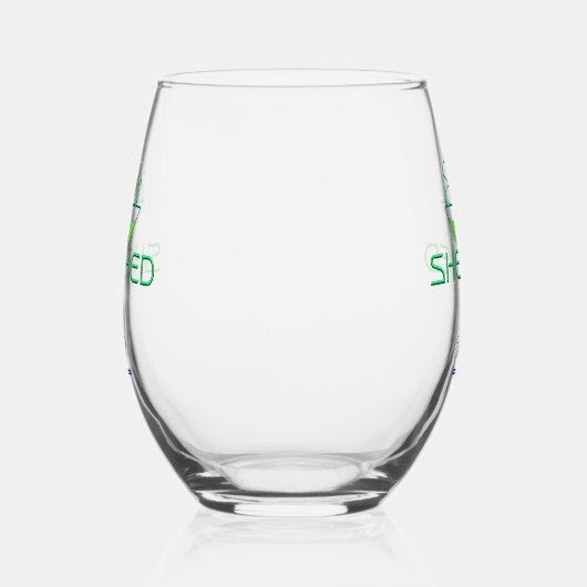 Ze Shed Fun Martini Drinkware Wijnglas Zonder Voet (Links)