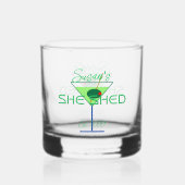 Ze Shed Pub Rocks Whiskey Bril Drinkware Whisky Glas (Voorkant)