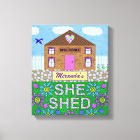 Ze Shed Woman Cave Garden Hut Persoonlijke naam