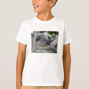 ze slaapt in volle gang ! t-shirt