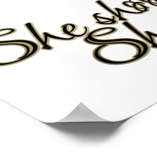 Ze slaapt, ze scoort (Basketball) Poster (Hoek)