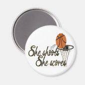 Ze slaapt... ze scoort magneet (Voorkant / Achterkant)