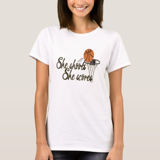 Ze slaapt... ze scoort t-shirt (Voorkant)