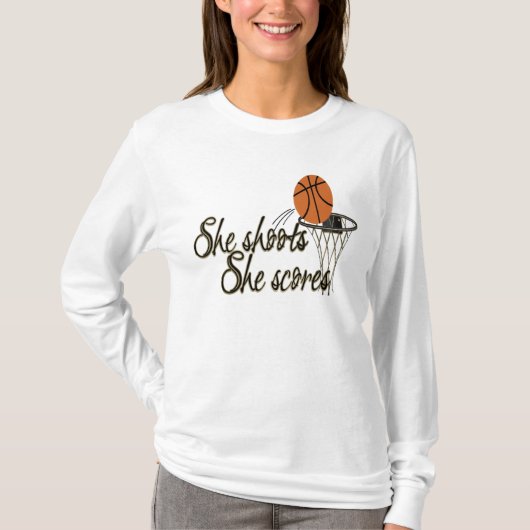 Ze slaapt... ze scoort t-shirt (Voorkant)