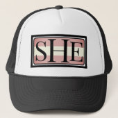 Ze spreekt haar transgender Trucker Hat uit Pet (Voorkant)