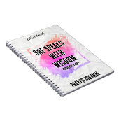Ze spreekt met wijsheid - Custom Trendy Journal Notitieboek (Rechterzijde)