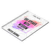 Ze spreekt met wijsheid - Custom Trendy Journal Notitieboek (Linkerzijde)