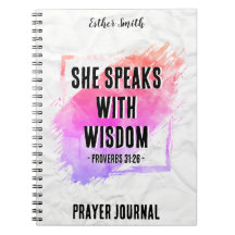 Ze spreekt met wijsheid - Custom Trendy Journal