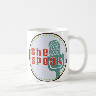 Ze spreekt over koffie-Mok Koffiemok