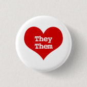 Ze spreken dan Red Love Heart Button uit (Voorkant)