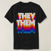 Ze spreken retro stijl ontwerp 4 uit t-shirt (Design voorkant)