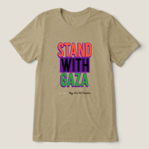Ze staan achter Gaza, het zijn geen nummers van de Tri-Blend Shirt