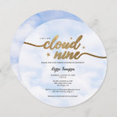 Ze staat op Cloud 9 Dreamy Vrijgezellenfeest Cloud Kaart (Voorkant / Achterkant)