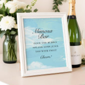 Ze staat op Cloud 9 Vrijgezellenfeest Mimosa Bar S Poster