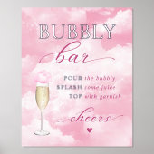 Ze staat op Cloud Nine Bubbly Bar Folie Afdrukken (Voorkant)