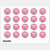 Ze staat op het punt om Pop Baby shower Sticker (Vel)