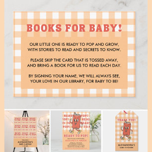 Ze staat op het punt om te bevallen Baby Shower Re Informatiekaartje